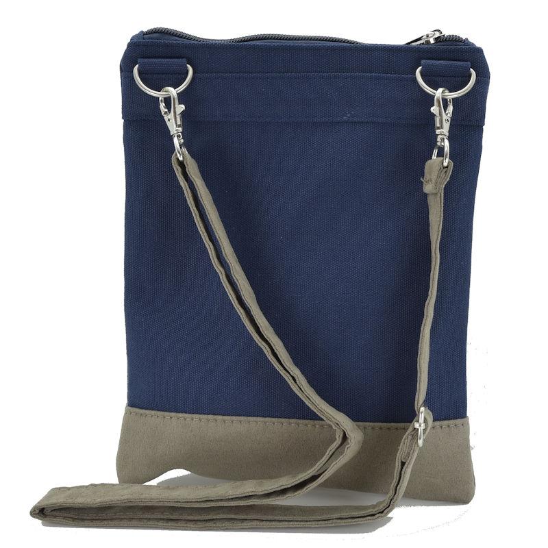 Handtasche Canvas Crossbag Anker Küstenkind blau